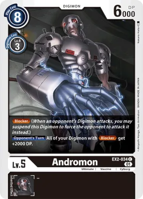 Andromon, Digimon card EX2-034
