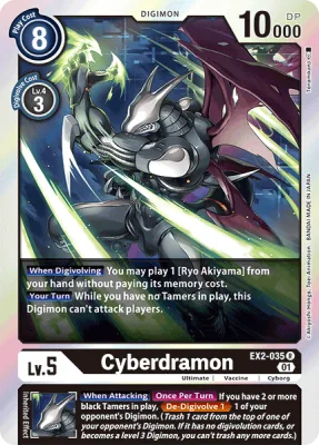 Cyberdramon, Digimon card EX2-035