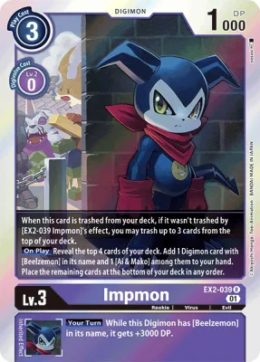 Impmon, Digimon card EX2-039
