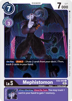 Mephistomon, Digimon card EX2-042