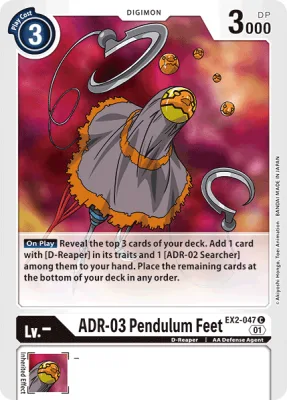 ADR-03 Pendulum Feet, Digimon card EX2-047