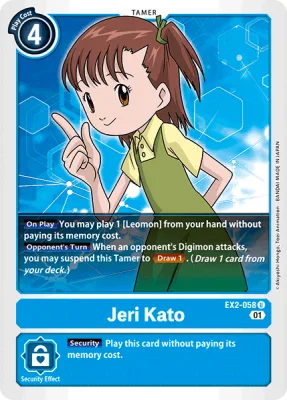Jeri Kato, Digimon card EX2-058