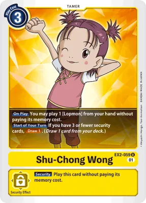 Shu-Chong Wong, Digimon card EX2-059