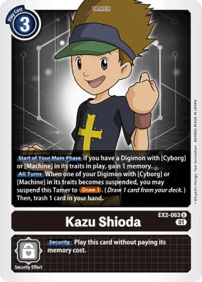 Kazu Shioda, Digimon card EX2-063