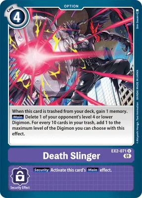 Death Slinger, Digimon card EX2-071