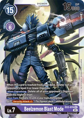 Beelzemon: Blast Mode, Digimon card EX2-074