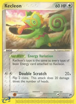 Kecleon — Sandstorm #18, 2003. Illustrated by Kagemaru Himeno.