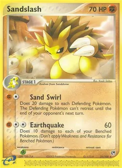 Sandslash — Sandstorm #21, 2003. Illustrated by Kouki Saitou.