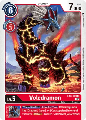 Volcdramon, Digimon card EX3-009