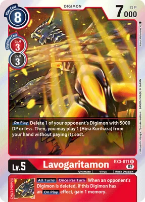 Lavogaritamon, Digimon card EX3-011