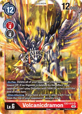 Volcanicdramon, Digimon card EX3-012