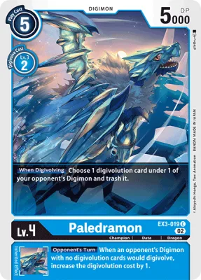 Paledramon, Digimon card EX3-019