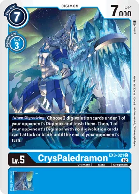 CrysPaledramon, Digimon card EX3-021