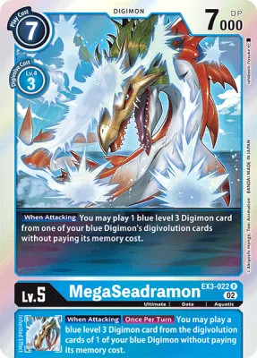 MegaSeadramon, Digimon card EX3-022