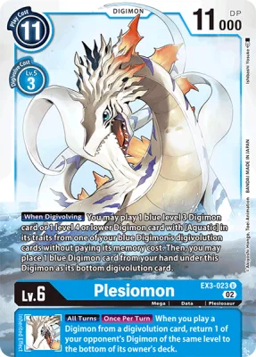 Plesiomon, Digimon card EX3-023