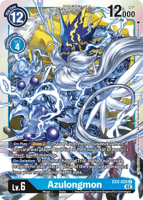 Azulongmon, Digimon card EX3-025