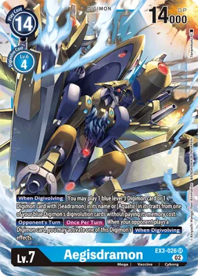 Aegisdramon, Digimon card EX3-026