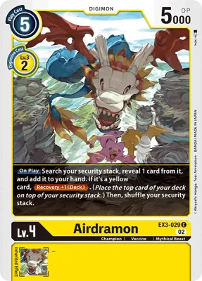 Airdramon, Digimon card EX3-029