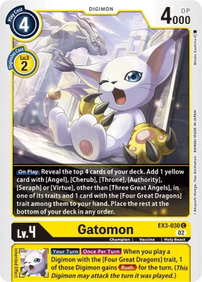 Gatomon, Digimon card EX3-030