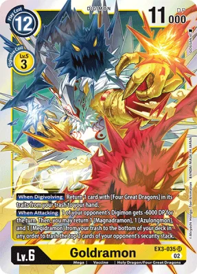 Goldramon, Digimon card EX3-035