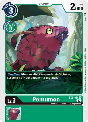 Pomumon, Digimon card EX3-038