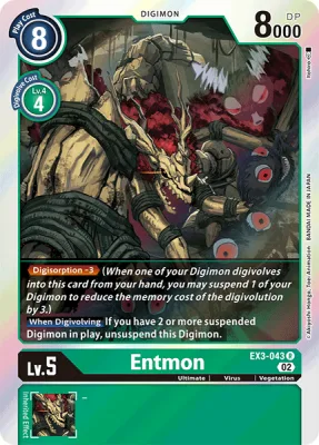 Entmon, Digimon card EX3-043