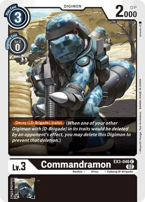 Commandramon, Digimon card EX3-046
