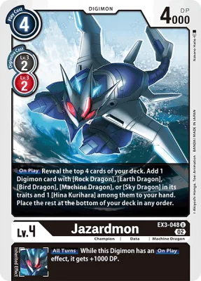 Jazardmon, Digimon card EX3-048