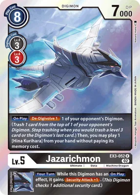 Jazarichmon, Digimon card EX3-052