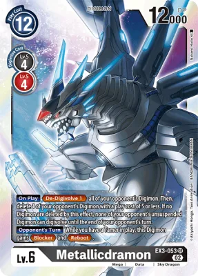 Metallicdramon, Digimon card EX3-053
