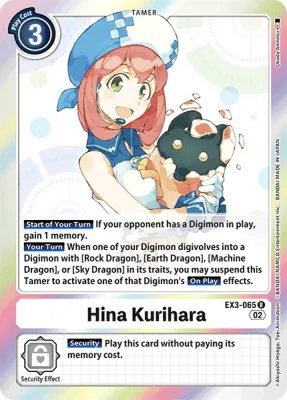 Hina Kurihara, Digimon card EX3-065