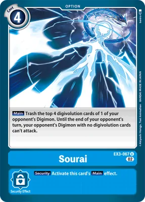 Sourai, Digimon card EX3-067