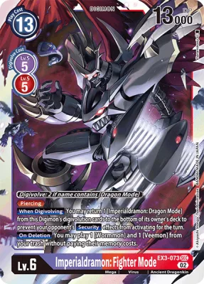Imperialdramon: Fighter Mode, Digimon card EX3-073