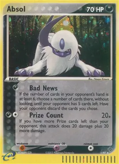 Absol — Dragon #1, 2003. Illustrated by Naoyo Kimura.