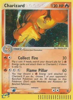 Charizard — Dragon #100, 2003. Illustrated by Mitsuhiro Arita.