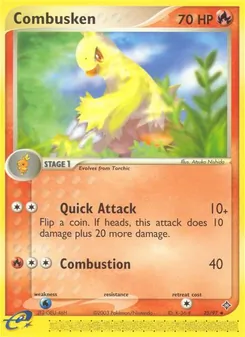 Combusken — Dragon #25, 2003. Illustrated by Atsuko Nishida.