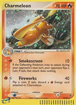 Charmeleon — Dragon #99, 2003. Illustrated by Mitsuhiro Arita.