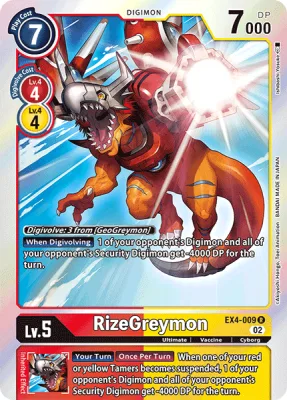 RizeGreymon, Digimon card EX4-009