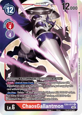ChaosGallantmon, Digimon card EX4-011