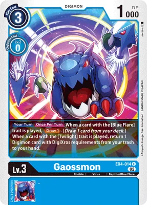 Gaossmon, Digimon card EX4-014