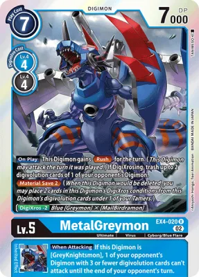 MetalGreymon, Digimon card EX4-020