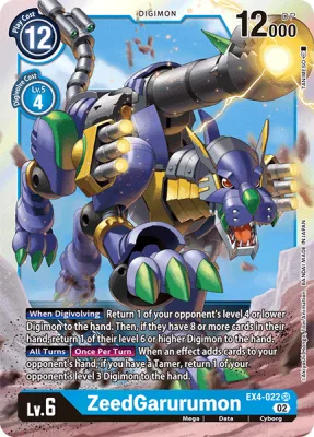 ZeedGarurumon, Digimon card EX4-022