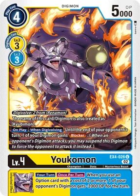 Youkomon, Digimon card EX4-026
