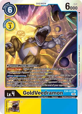 GoldVeedramon, Digimon card EX4-027