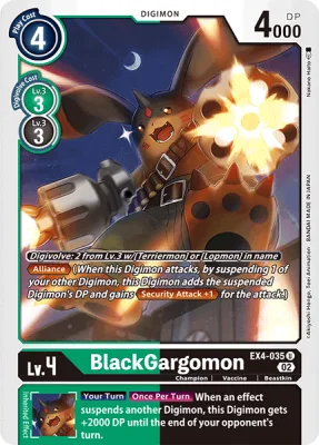 BlackGargomon, Digimon card EX4-035