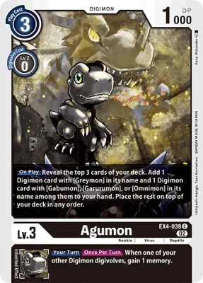 Agumon, Digimon card EX4-038