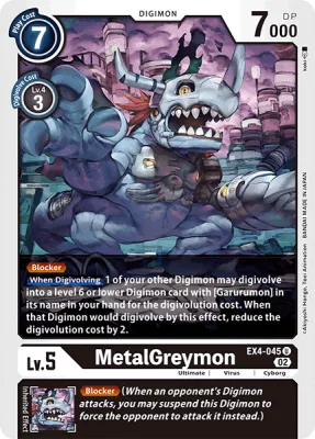MetalGreymon, Digimon card EX4-045