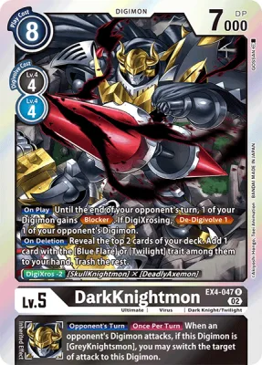 DarkKnightmon, Digimon card EX4-047