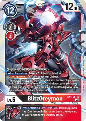 BlitzGreymon, Digimon card EX4-051