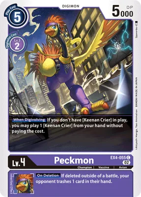 Peckmon, Digimon card EX4-055